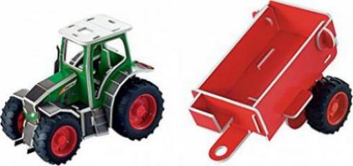 3D pusle "Fendt Vario 516 traktor ja haagis"