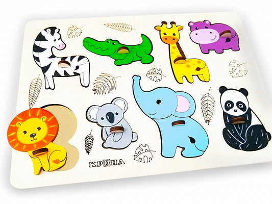 Puidust Pusle “Loomaaia loomad”