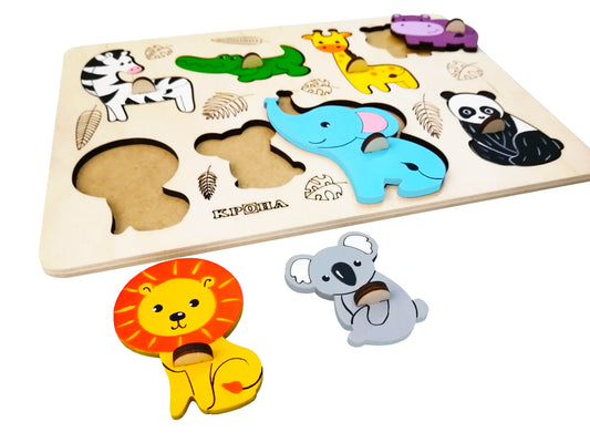 Puidust Pusle “Loomaaia loomad”