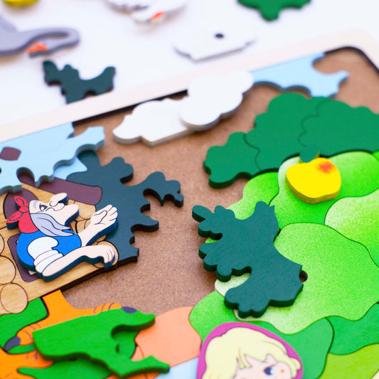 Kahetasandiline pusle mosaiik “Haned ja luiged“