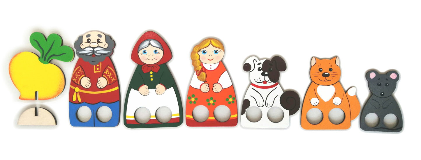 Näputeatri komplekt "Muinasjutud“ (Vene keeles)
