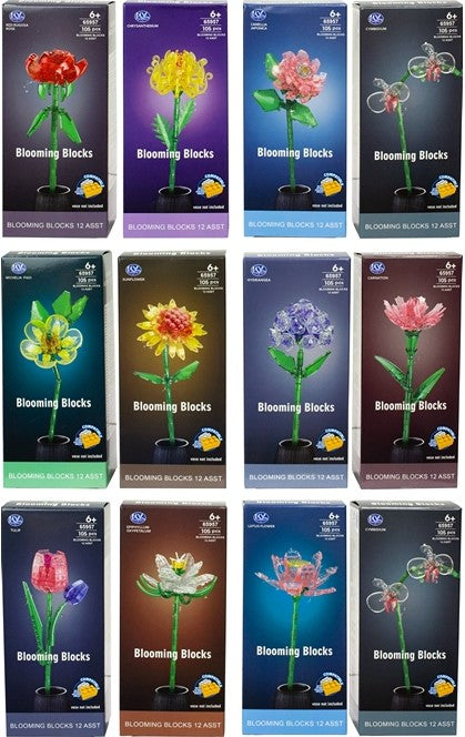 Lillede ehitusmäng lastele - 105 tk