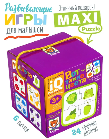IQ Pusle Arendav mäng "Värvid" 3+ Vene keeles