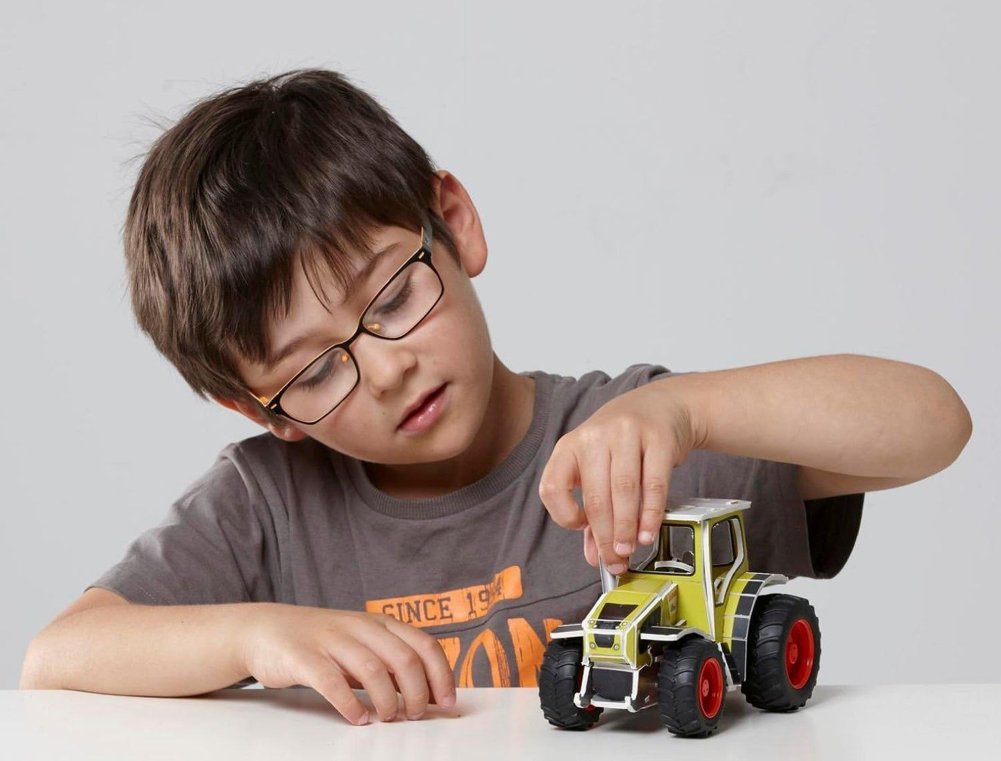 3D pusle "Claas Axion 950 traktor ja haagis"
