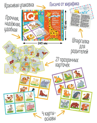 Развивающая игра IQ Loto "Кто где живет? 3 + на русском