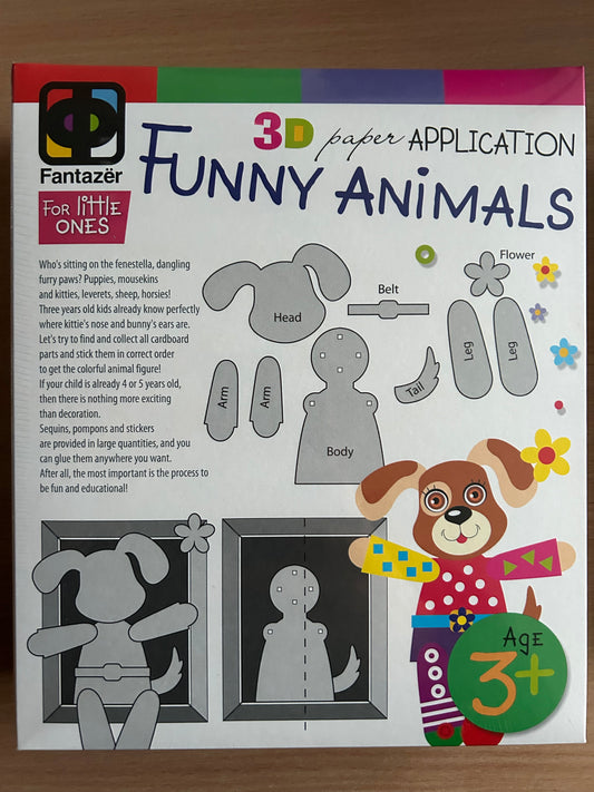 KÀsitöö komplekt - Paberi Aplikatsioon "Koer"