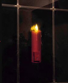 LED Aknakleebis – Advent Küünal Punane