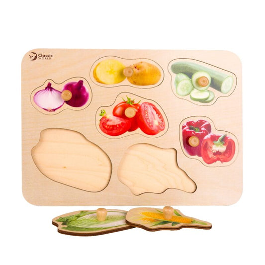 Puidust nupupusle - Köögiviljad