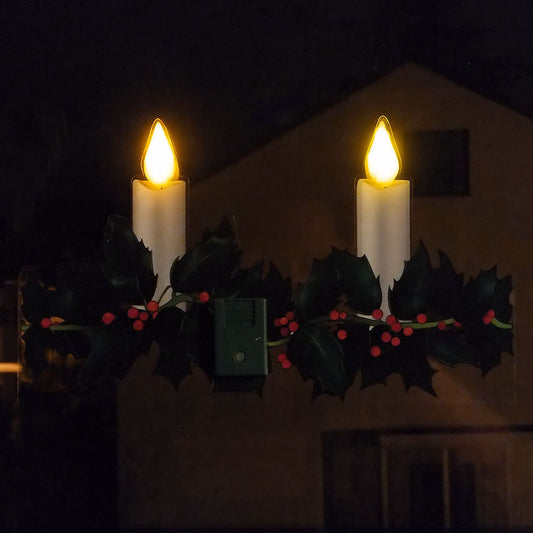 LED Aknakleebis – Advent Küünlad Jõulud