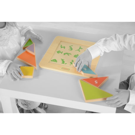 Arendav Mäng Puidust - Tangram Suur