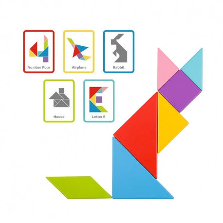 Arendav Mäng Puidust - Tangram Väike