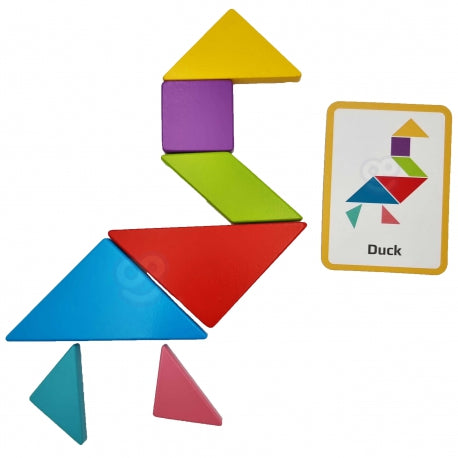 Arendav Mäng Puidust - Tangram Väike