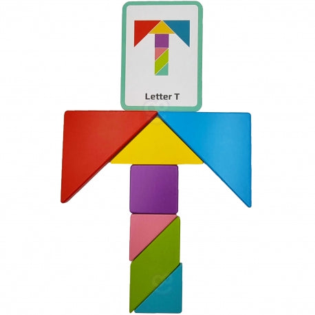 Arendav Mäng Puidust - Tangram Väike