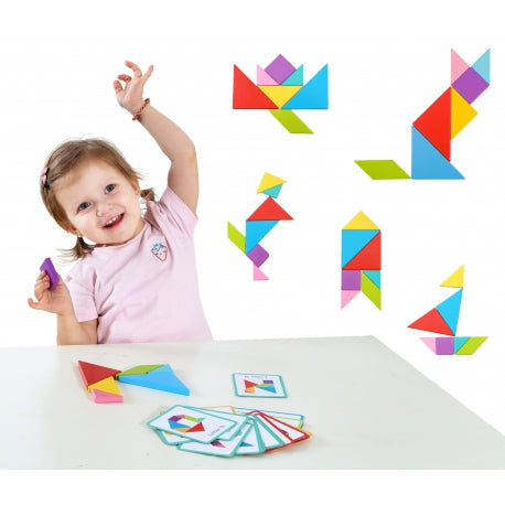 Arendav Mäng Puidust - Tangram Väike