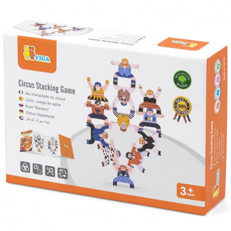 Puidust tasakaalumäng ülesannetega - Tsirkus