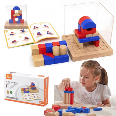 Puidust Montessori 3D Plokid
