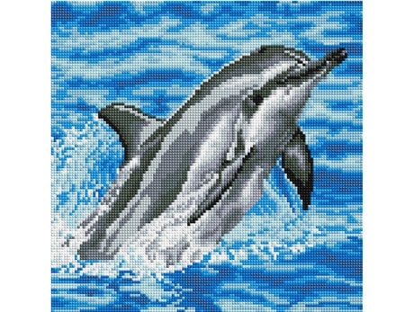 Teemantmosaiik - Delfiin 30x30