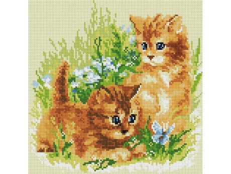 Teemantmosaiik - Kassid 30x30