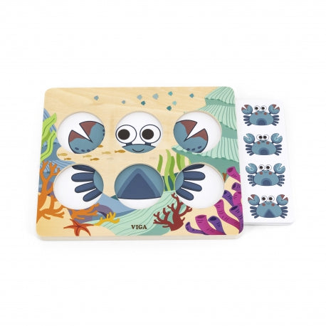 Arendav mäng "Leia erinevusi" - Mereloomad