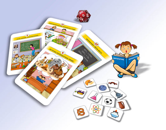 Настольная игра "Школа"-Ответы игры. На русском