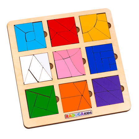 Логическая мозаика обучающая игра-Цвета и формы 6 + (Русский)