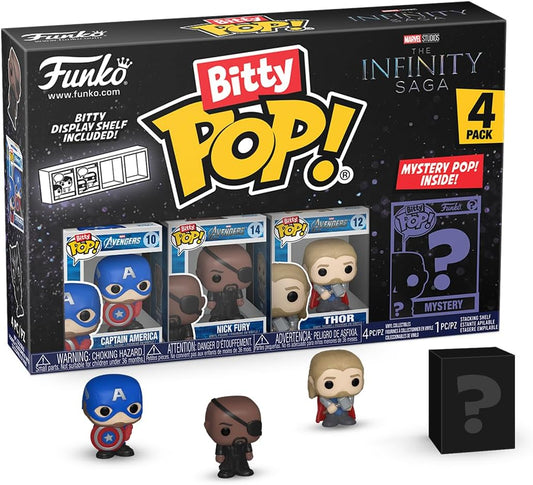 Komplekt  Mini vinüülfiguurid Funko Bitty POP! Captain America  4tk
