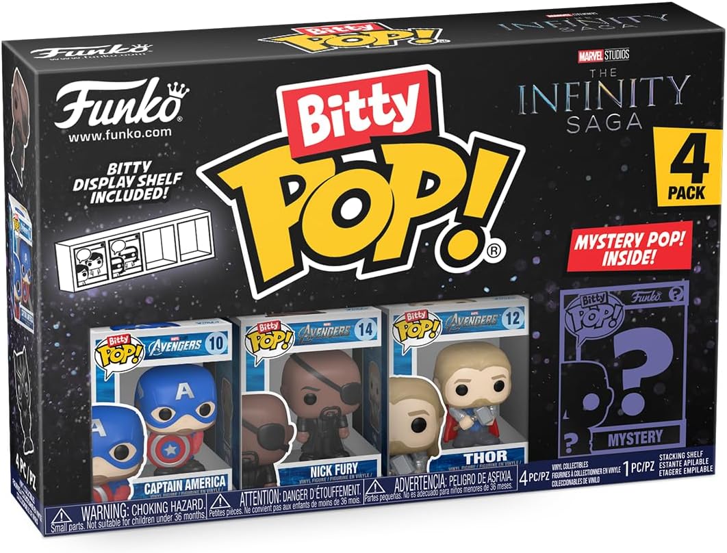 Komplekt  Mini vinüülfiguurid Funko Bitty POP! Captain America  4tk