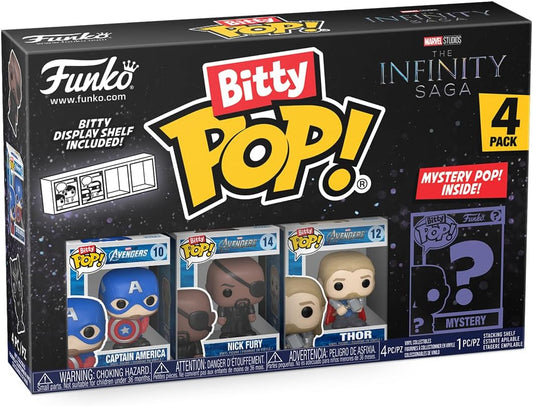 Komplekt  Mini vinüülfiguurid Funko Bitty POP! Captain America  4tk