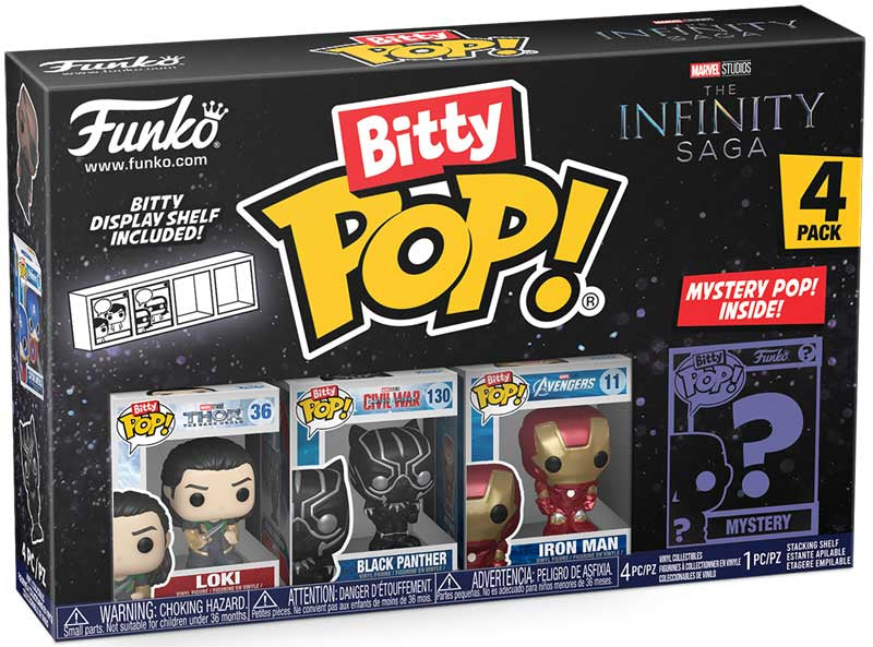 Komplekt  Mini vinüülfiguurid Funko Bitty POP! Marvel Loki 4tk