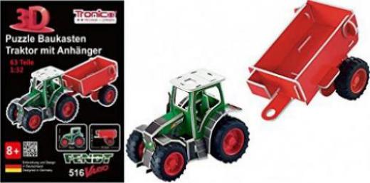 3D pusle "Fendt Vario 516 traktor ja haagis"