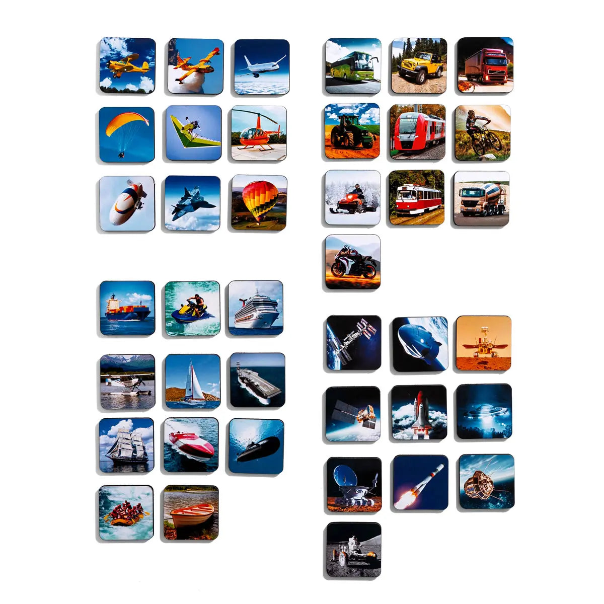 Transpordi sorteermismäng lastele - puidust õpikomplekt