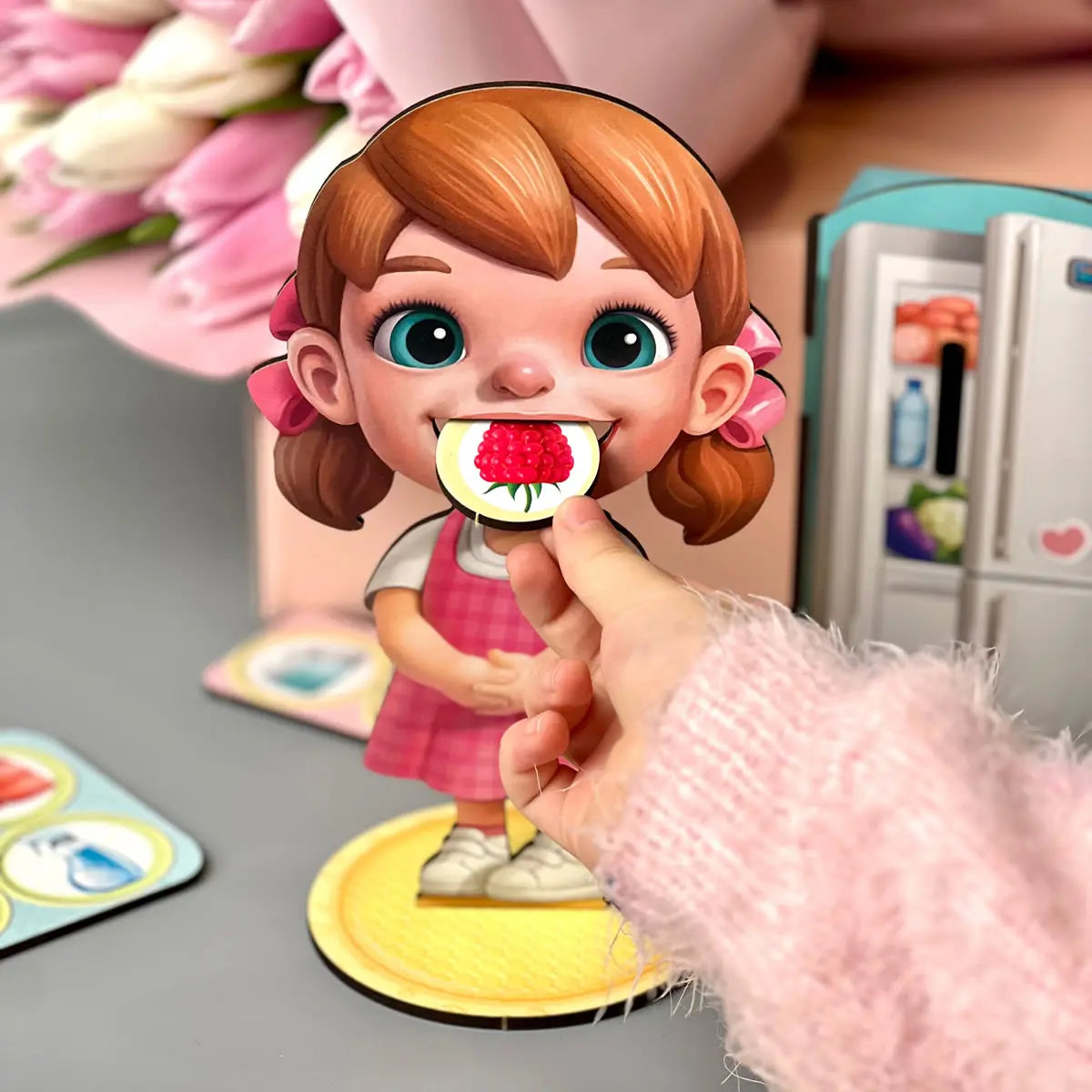 Puidust sorteerimismäng "Söödav–mitte söödav“