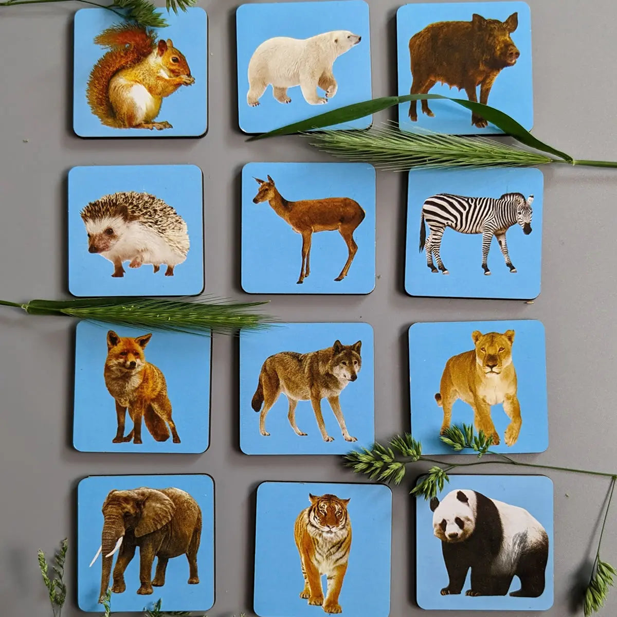 Puidust pusle-sorter "Ema ja poeg" - Metsloomad