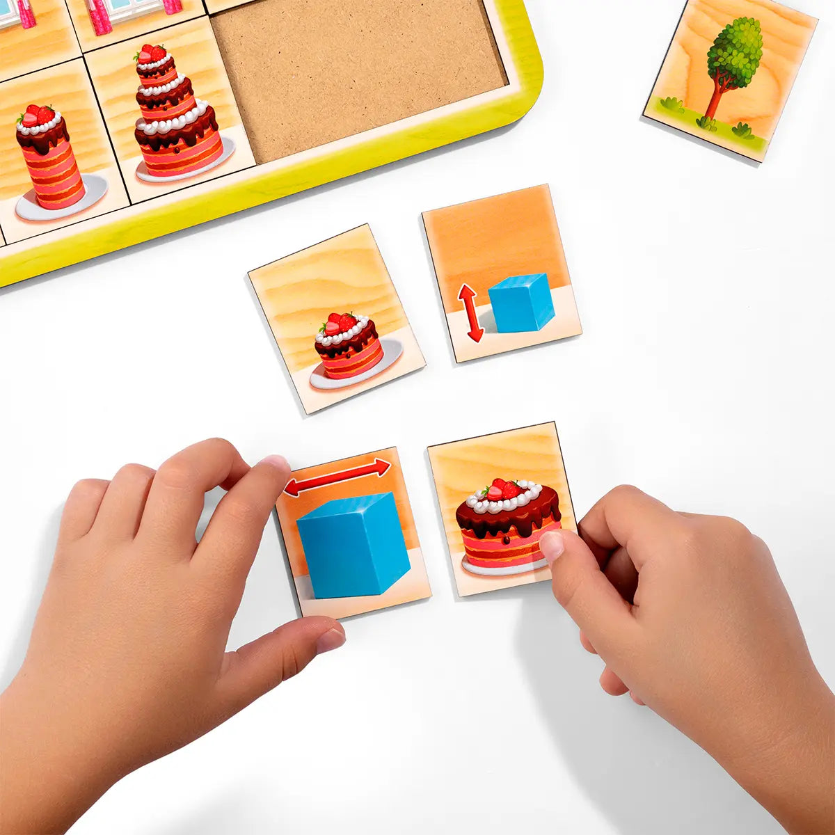 Деревянный пазл-сортер "Укажите размеры"