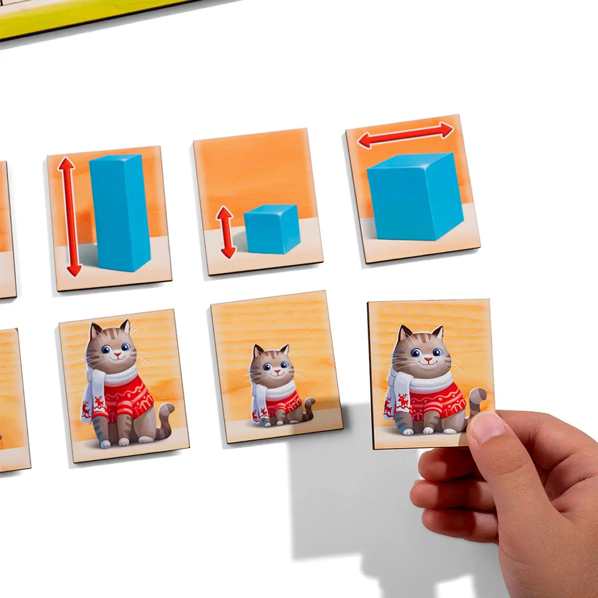 Деревянный пазл-сортер "Укажите размеры"