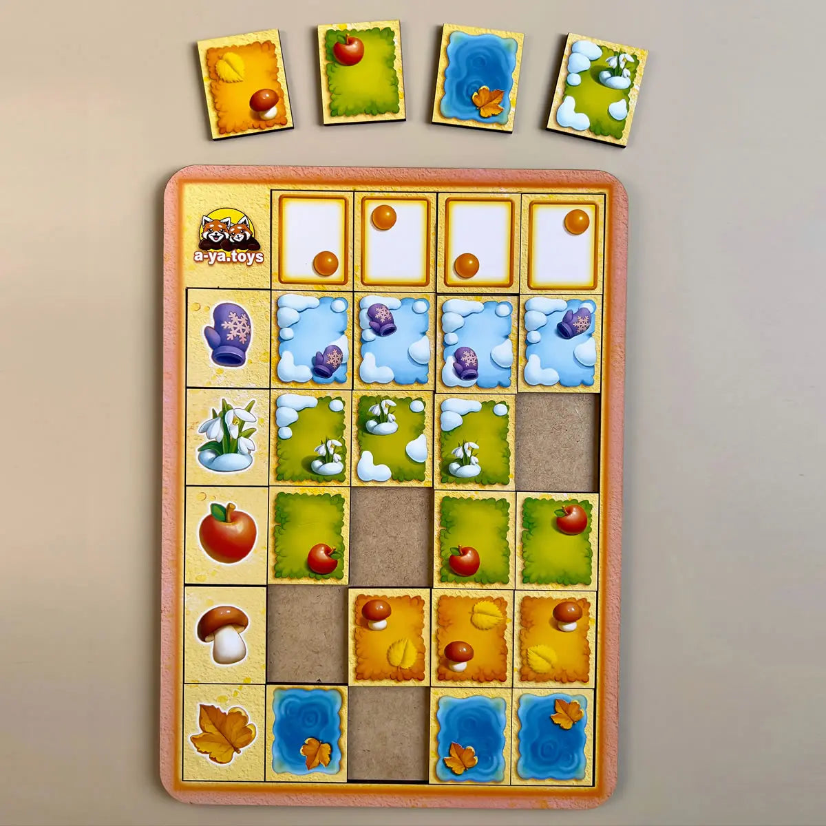 Puidust pusle sorteerimäng - Ruumiline orienteerumine