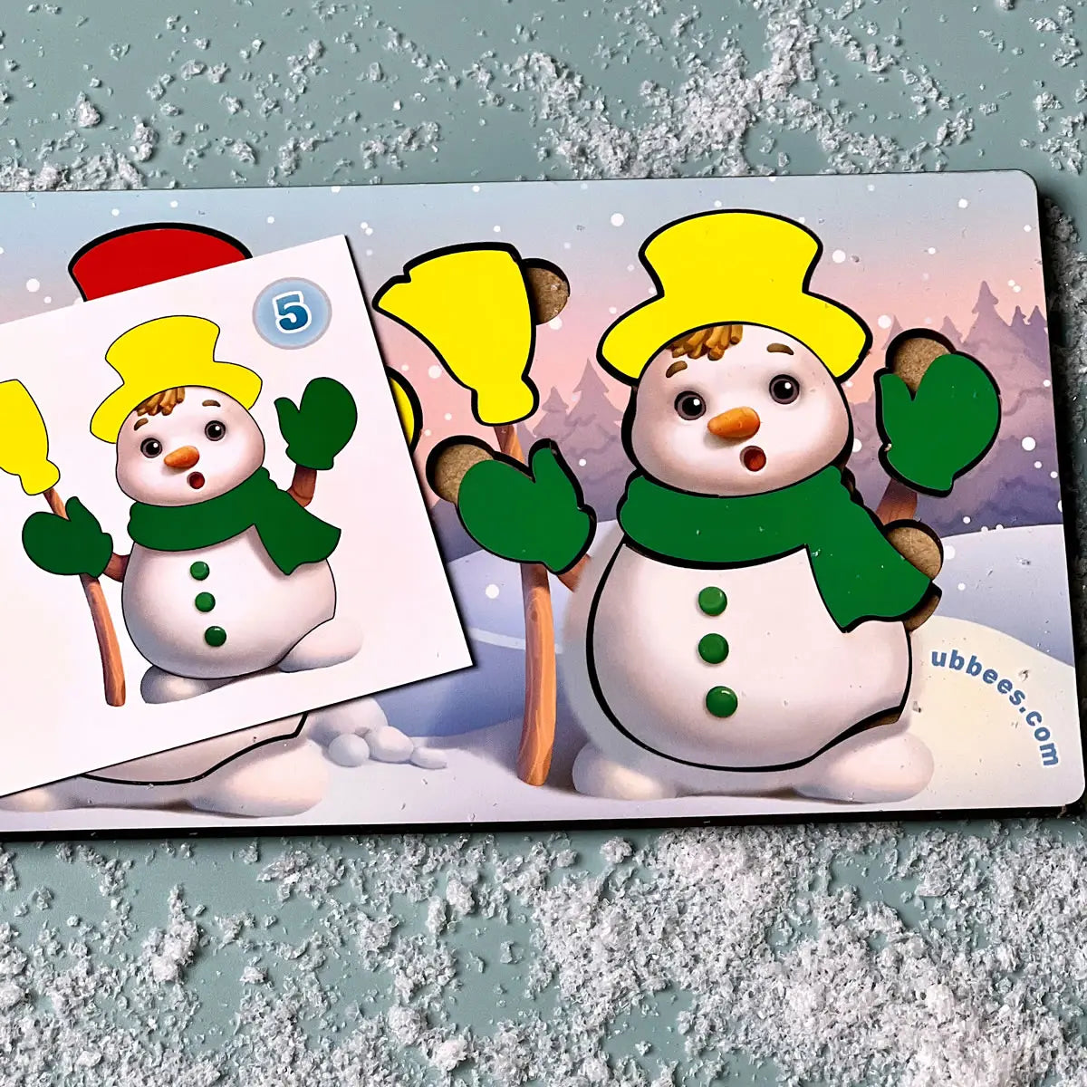 Puidust arendav mäng "Lõbusad lumememmed“