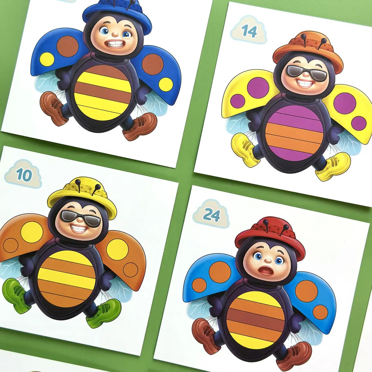 Пазл с карточками "Солнышко, эмоции и цвета" 