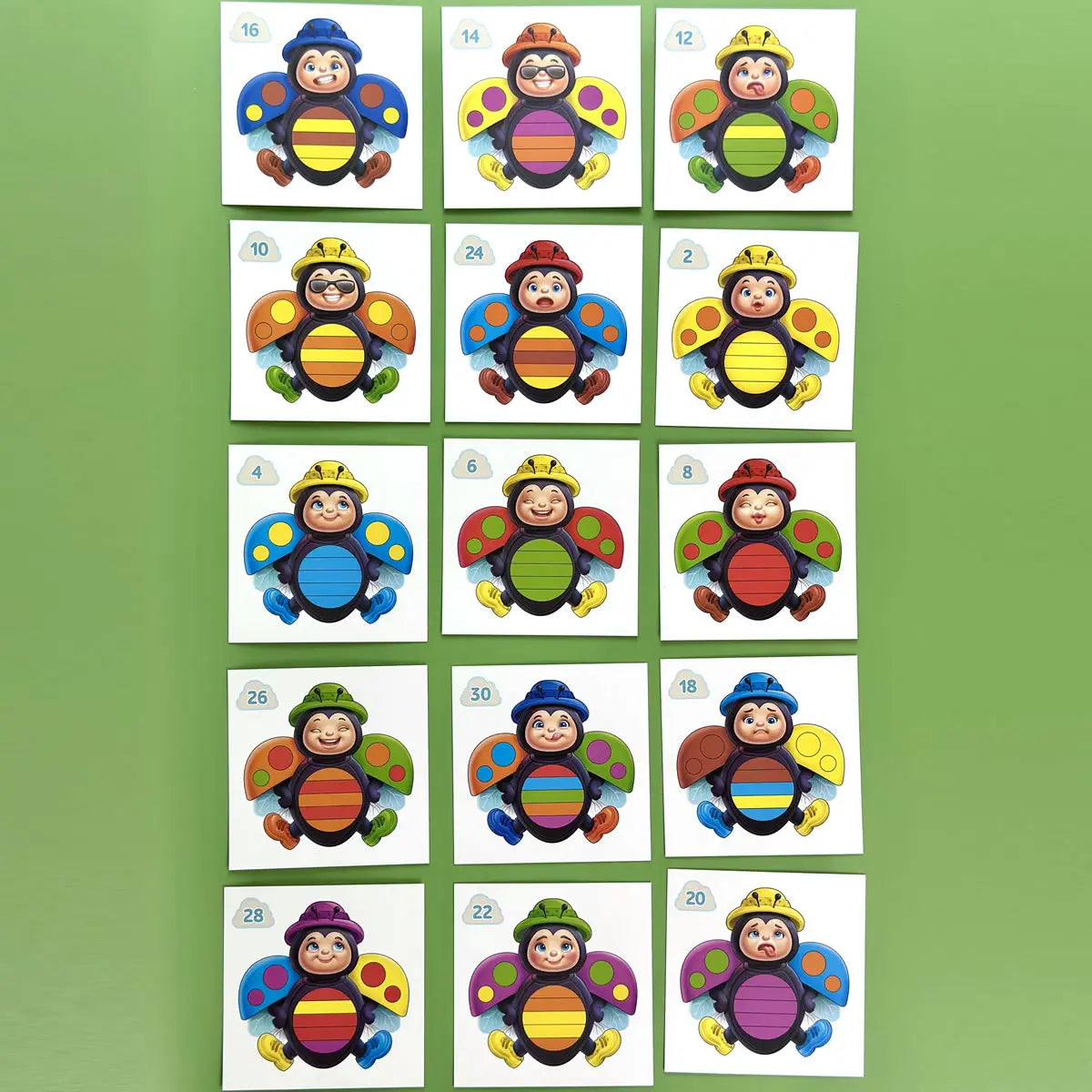 Пазл с карточками "Солнышко, эмоции и цвета" 