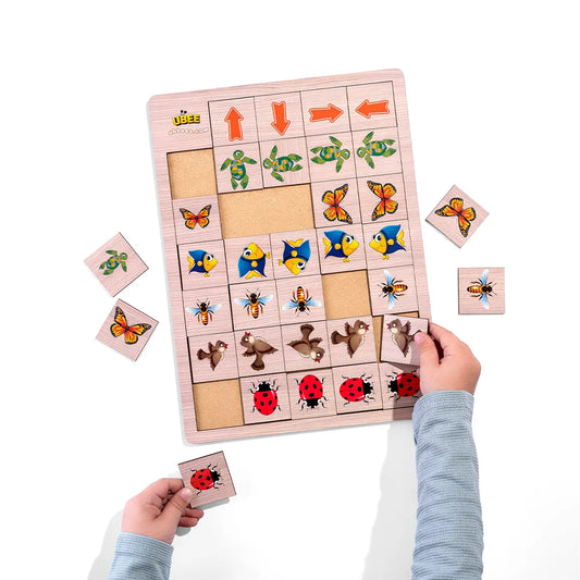 Puidust sorteermismäng "Näita suunda“