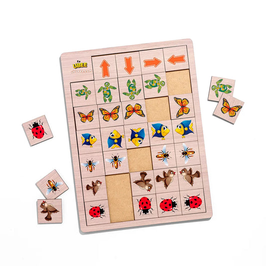 Puidust sorteermismäng "Näita suunda“