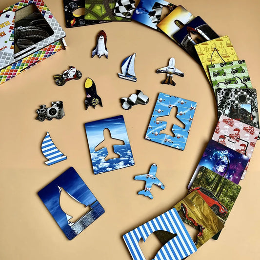 Деревянный пазл-сортер "Досочки Сегена: транспорт"  