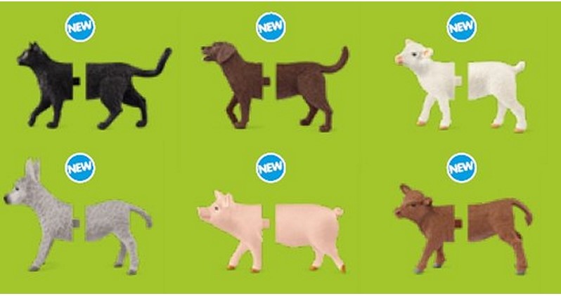 Schleich kujukesed-pusle  "Lemmikloomad"