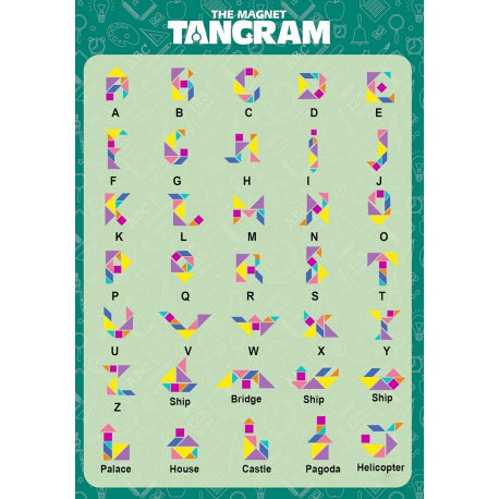 Lauamäng Tangram magnetklotsid