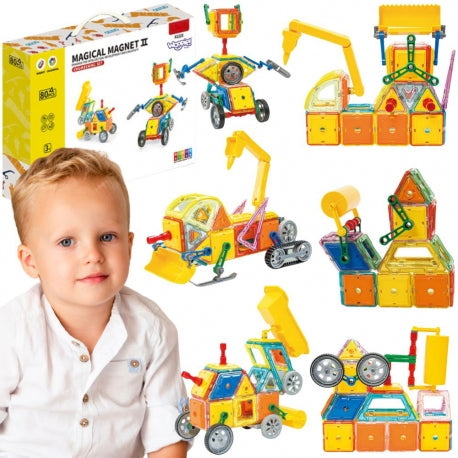 Magnetiline konstruktor 80 elementi