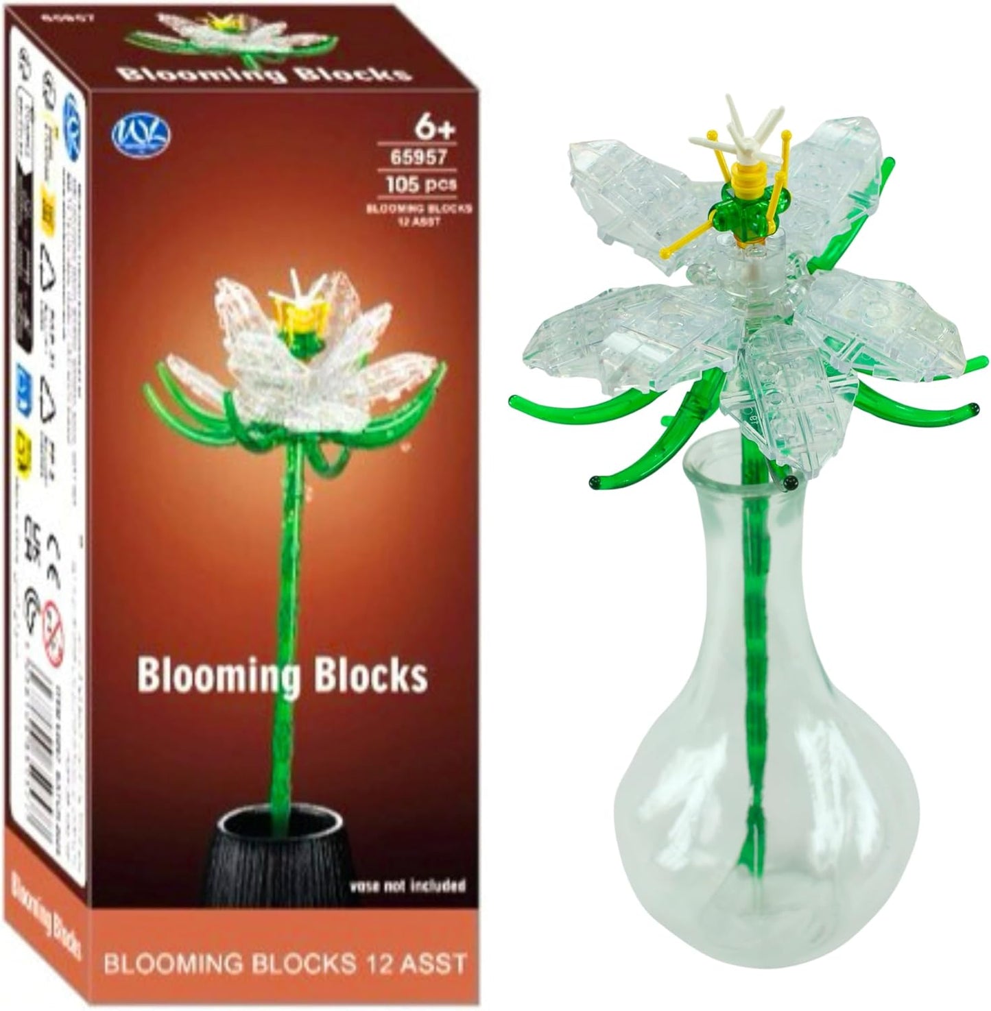 Lillede ehitusmäng lastele - 105 tk