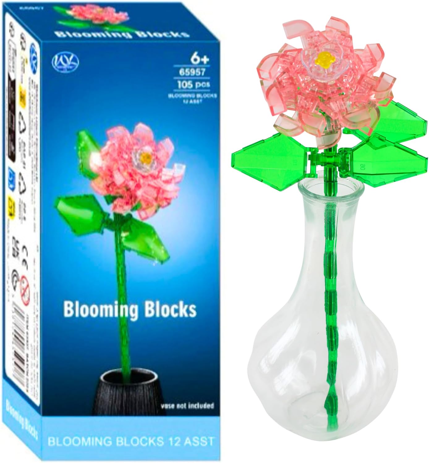 Lillede ehitusmäng lastele - 105 tk