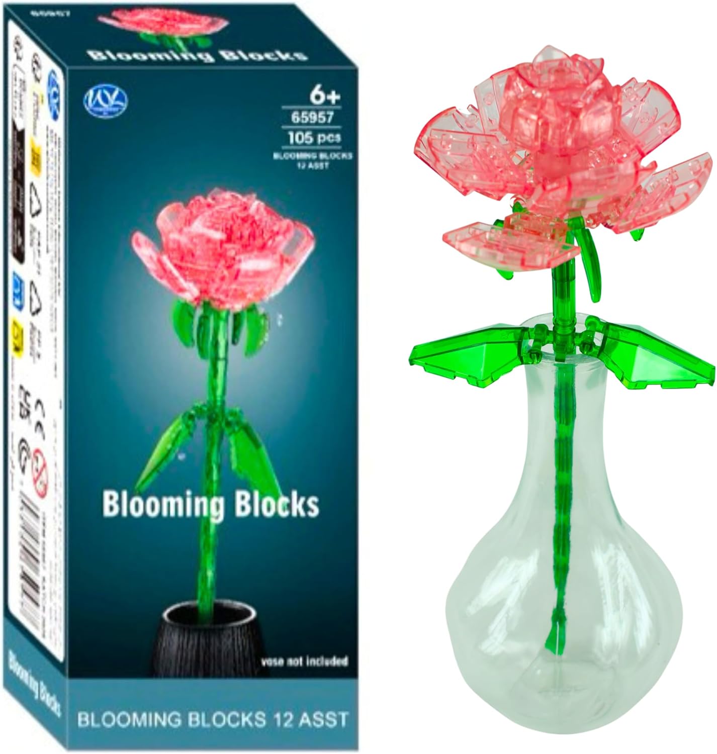 Lillede ehitusmäng lastele - 105 tk