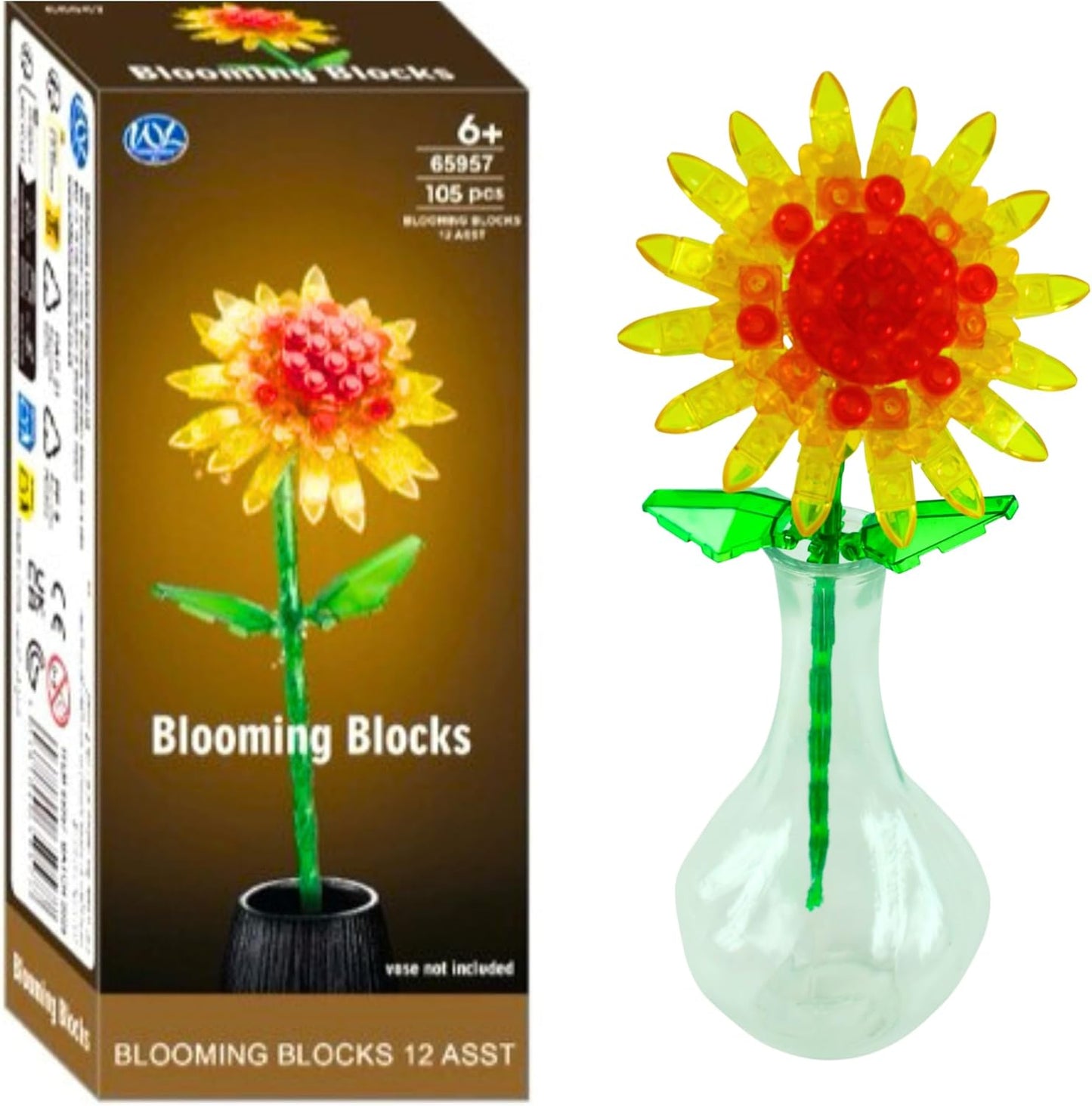 Lillede ehitusmäng lastele - 105 tk