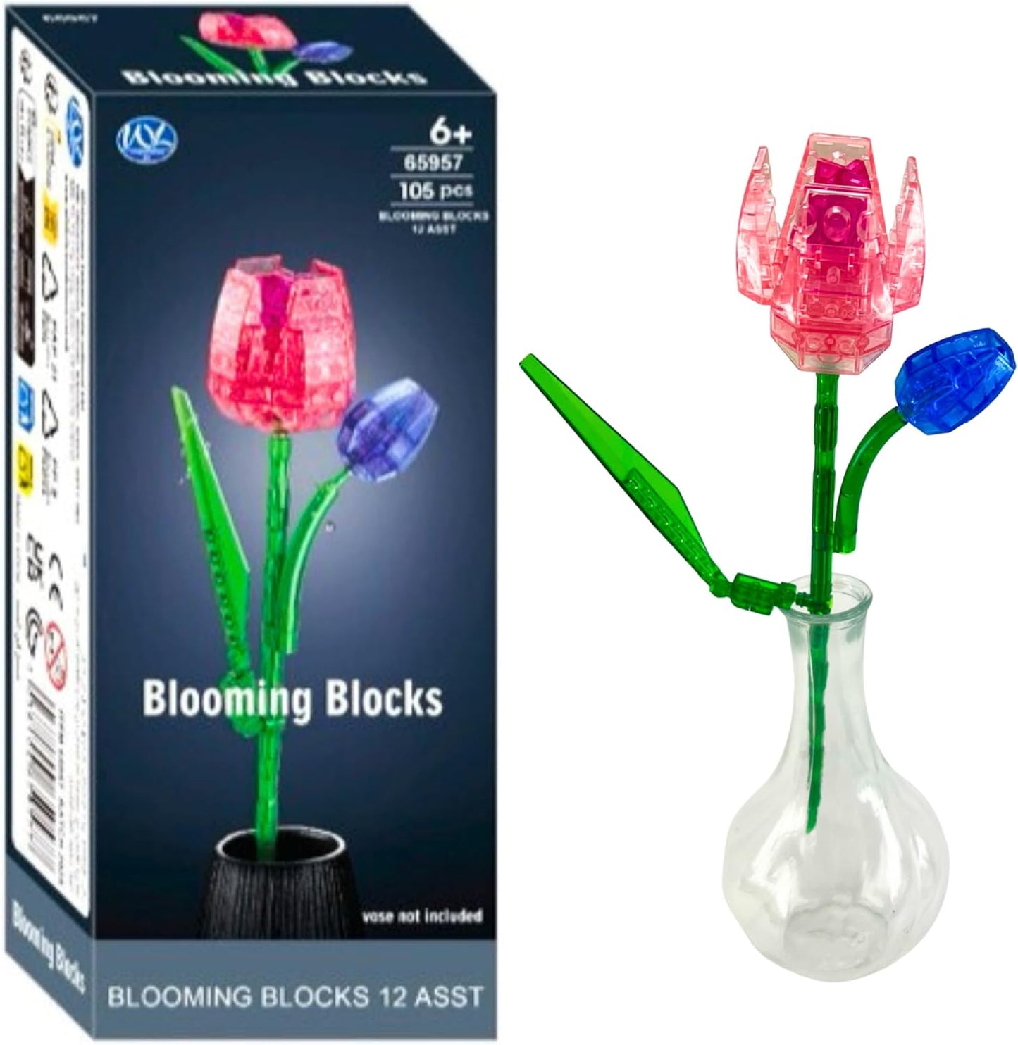 Lillede ehitusmäng lastele - 105 tk